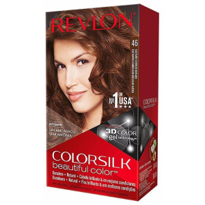Revlon Kit Tinte Colorsilk 46 Castaño Cobrizo Dorado