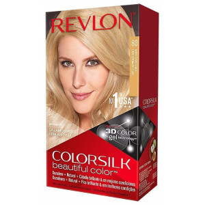Revlon Kit Tinte Colorsilk 80 Rubio Medio Cenizo