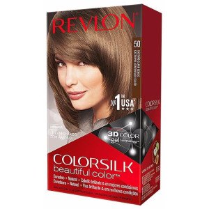 Revlon Kit Tinte Colorsilk 50 Castaño Claro Cenizo
