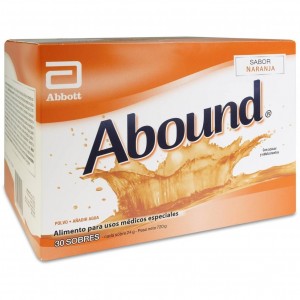 Abound Sabor Naranja 24 G, 30 Sobres