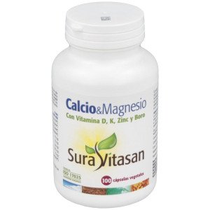 Sura Vitasan Calcio Y Magnesio + D + K + Zinc + Boro 100Cáps