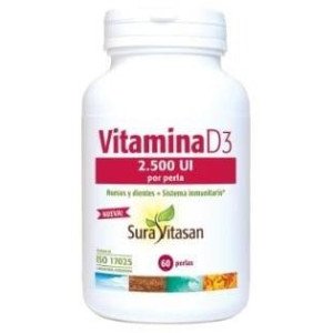 Vitamina D3 2.500Ui 60Perlas.