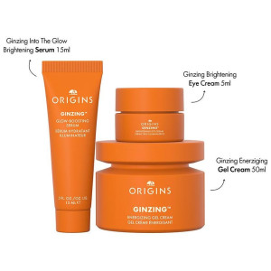 Ginzing Energizing Gel Crema Con Cafeína + Nicainamida Estuche 3 Pz