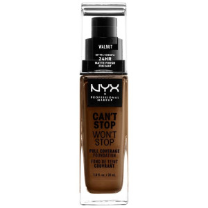 Nyx Can'T Stop Won'T Stop Full Coverage Foundation Walnut 30 Ml