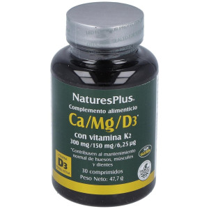Ca/mg/d3+k2 30comp. 2 - Natures Plus