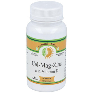 Natural Force Calcium Magnesium Zinc Vitamina D 90Caps