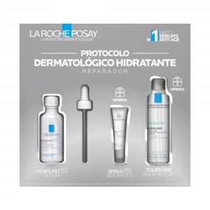 Pack Hidratante Reparador: Cicaplast B5 Sérum, 30 ml. + Hyalu B5 Ojos, 5 ml. + EAU Micellare Ultra, 50 ml. - La roche Posay