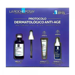 Pack Antimanchas: Mela B3 Sérum Concentrado Anti-Manchas, 30 ml. + Hyalu B5 Ojos, 5 ml. + Hyalu B5 Serum, 10 ml. - La Roche Posay