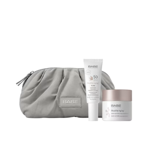 Rutina Healthy Aging+ Pieles Maduras:Healthy Aging+ Fluid SPF 50, 40 ml. + Healthy Aging+ Crema Multi Acción para Piel Madura, 50 ml. - BABE