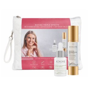 Rutina Triple Efecto: CVital Sérum Blast C Velvet Antioxidante, 30 ml. + Excellence Cellular Regeneration Day 15 SPF, 50 ml. - Atache