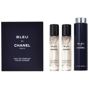 Bleu Eau De Parfum Vaporizador De Viaje Recargable 3 X 20 Ml