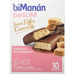 Bimanan Beslim Sustitutivo (10 Barritas 31 G Sabor Toffee Caramelo)