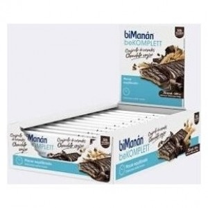 Bimanán Barritas Sin Gluten Chocolate Negro, 20 Unidades