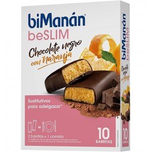 Bimanan Beslim Sustitutivo (10 Barritas 31 G Sabor Chocolate Naranja)