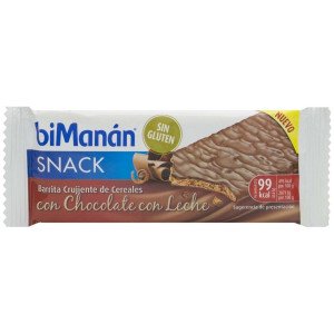Bimanán Bekomplett sin Gluten Crujiente de Cereales Chocolate Leche, 20 Unidades - Bimanan