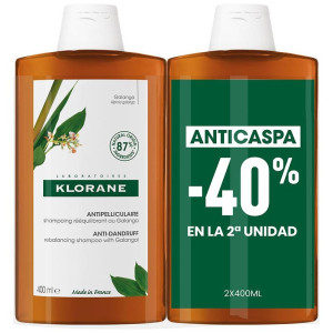 Galanga Champú Reequilibrante Anticaspa Pack 2 X 400 Ml