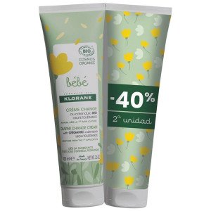 Klorane Bebé Crema Cambio Pañal Caléndula Bio 2X100Ml