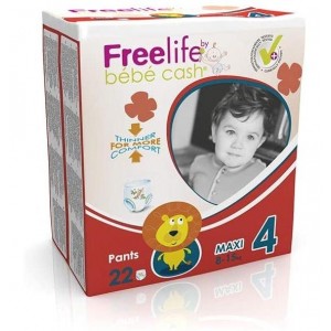 Freelife Bebecash Pañal Infantil Pants (7- 18 Kg Maxi 22 U)