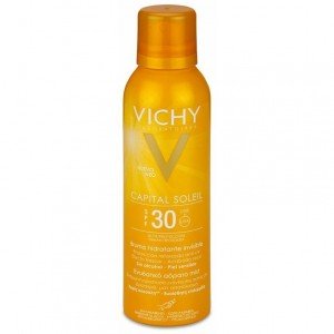 Vichy Capital Soleil Spf 30 Hydra Mist Spray Transparente Tacto Seco Alta Protección, 200 Ml
