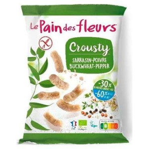 Le Pain Des Fleurs Ganchito Crousty De Trigo Sarraceno Y Pimienta Sin Gluten Bio 75G