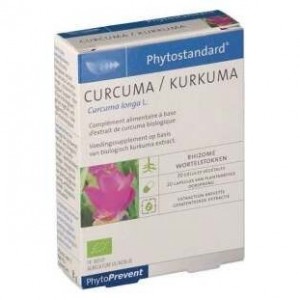 Pileje Phytostandard Curcuma  20 Cápsulas