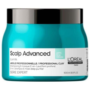 L'Oréal Scalp Advanced Anti-Oiliness 2-In1 Shampoo Y Mask Deep Purifier 500Ml