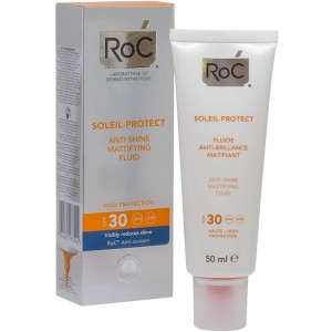 Roc Soleil Protect Fluido Matificante - Antibrillos Spf 30 (1 Envase 50 Ml)