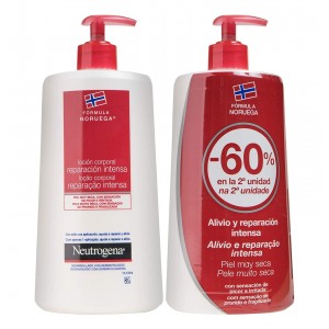 Neutrogena Formula Noruega Locion Corporal - Reparacion Intensa Piel Muy Seca Y Rugosa (2 Envases 750 Ml Duplo)