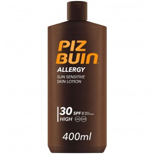 Piz Buin Allergy Locion Piel Sensible Al Sol Spf 30 - Proteccion Alta (1 Envase 400 Ml)