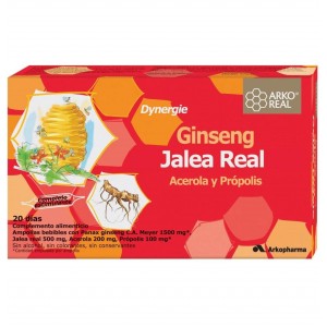 Arkoreal Jalea Real + Ginseng (20 Ampollas 15 Ml)