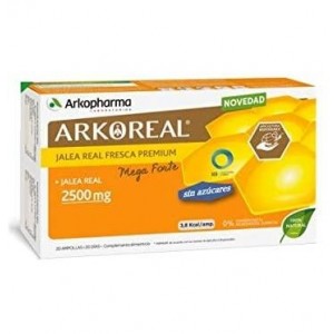 Arkoreal Jalea Real Bio Sin Azucar (2500 Mg 20 Ampollas Monodosis)
