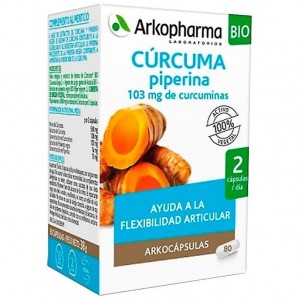 Arkopharma Arkocápsulas Cúrcuma Piperina 80Caps