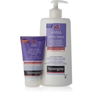 Pack Elasticidad Intensa: Neutrogena Visibly - Renew Locion Corporal + Crema De Manos Spf 15 (1 Envase 400 Ml + 1 Envase 75 Ml Pac