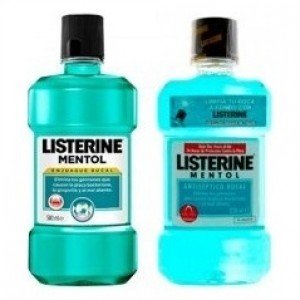 Pack Listerine Colutorio Mentol 500 Ml + 250 Ml