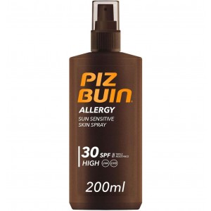 Piz Buin Allergy Spray Piel Sensible Al Sol Spf 30 - Proteccion Alta (1 Envase 200 Ml)