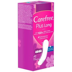 Carefree Carefree Plus Long Protector Fragancia Fresca 40Uds