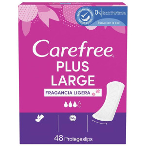 Carefree Plus Large Protector Fragancia Ligera 48 U