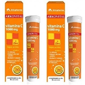 Vitamina C 1000Mg + Zinc  Arkovital (20 Comprimidos Efervescentes)