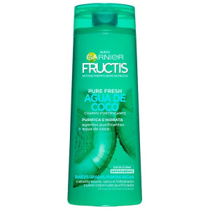Garnier Fructis Pure Fresh Agua Coco Champú Fortificante 360Ml