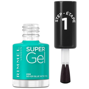 Rimmel Super Gel Nail Polish 98 Never Blue With You 12Ml