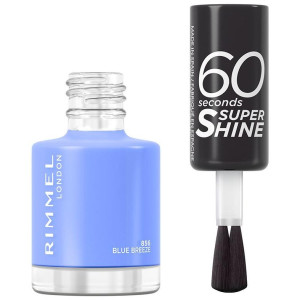 Rimmel 60 Seconds Super Shine Nail Polish 856 Blue Breeze 8Ml