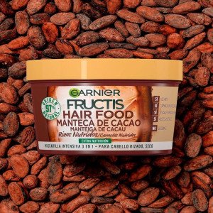 Garnier Fructis Hair Food Manteca De Cacao Mascarilla Rizos Nutridos 390Ml