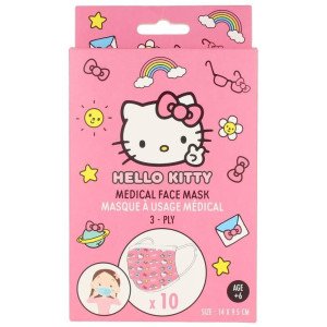 Hello Kitty Mascarilla Quirúrgica Infantil 10 Pz