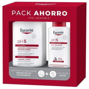 Eucerin Pack Ph5 Loción Ultaligera 1L + Gel Baño 200Ml