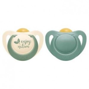 Nuk For Nature Chupete Silicona 0-6 Meses 2Uds
