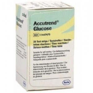 Tiras Reactivas Glucemia - Accutrend Glucosa (25 Tiras)