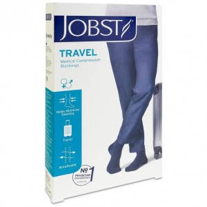 Jobst Calcetín Travel Negro Talla 1, 1 Par