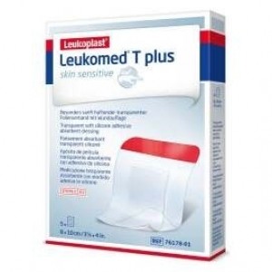 Leukomed T Plus Piel Sensible 8 X 10 Cm, 5 Unidades