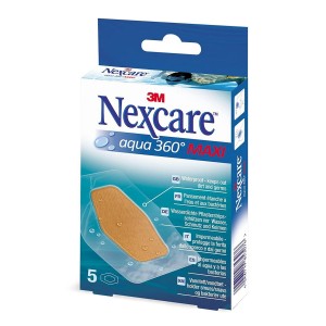 Nexcare Agua 360º Aposito Adhesivo Maxi, 60 x 89 mm, 5 Unidades. - 3M 