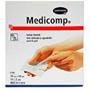 Medicomp Compresas - Aposito Esteril (10 Sobres 2 Unidades 10 Cm X 10 Cm)